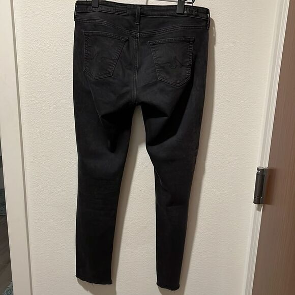 Adriano Goldschmied The Legging Ankle-Super skinny Ankle Grey Denim 28R fray hem - Picture 5 of 7